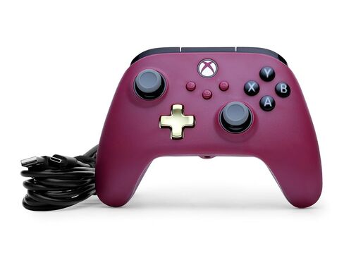 PowerA Advantage Plus Wired Controller for Xbox Series X|S - Ruby, officially licensed, adjustable height thumbsticks, hall effect, mappable buttons, works with Xbox One and Windows 10/11 PC in Saudi Arabia