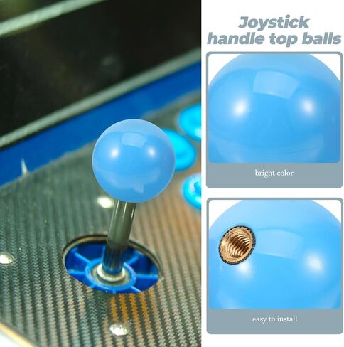 Abaodam 4pcs Joystick Ball Tops for Game Console Top Rocker Ball for Joystick Handle Easy Install Replacement Parts for Game Simulators in Saudi Arabia
