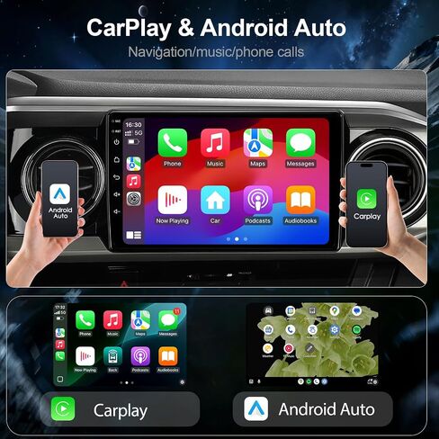 64GB Car Radio Stereo Upgrade for Toyota Tacoma 2016-2023, Plug and Play 9'' Android 13 Head Unit with Wireless Carplay/Android Auto/1080P Backup Camera/AM FM Radio in Saudi Arabia