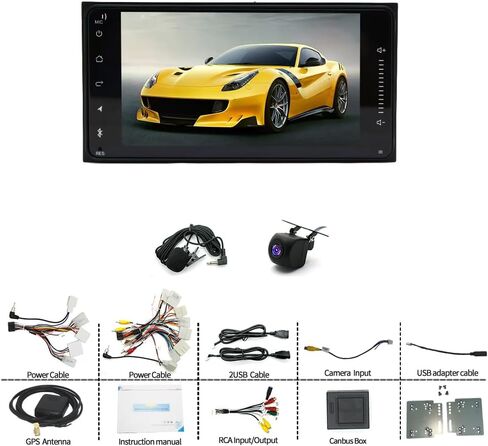 7-inch Car Stereo Radio for Toyota Tundra 2000-2006 Fits Base & High Trims, 2+64GB, Android 13 Head Unit with CarPlay Android Auto GPS Navigation WiFi Bluetooth SWC FM/RDS Radio, AHD Backup Camera in Saudi Arabia