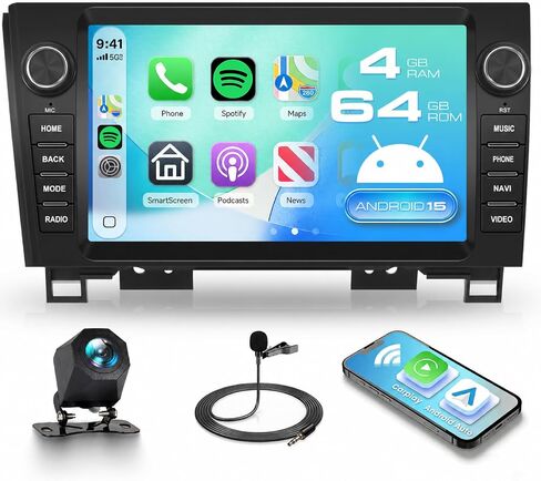 [4+64GB] Car Stereo for Toyota Sequoia 2008-2013/Tundra 2007-2013 in Saudi Arabia