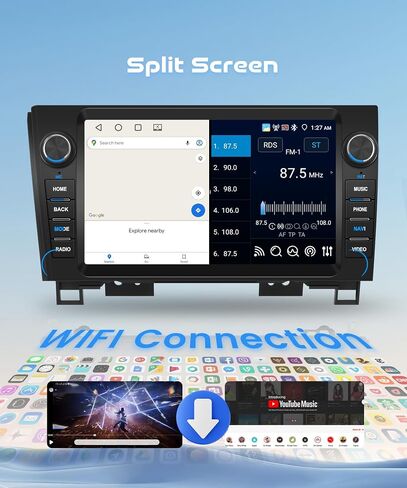 [4+64GB] Car Stereo for Toyota Sequoia 2008-2013/Tundra 2007-2013 in Saudi Arabia