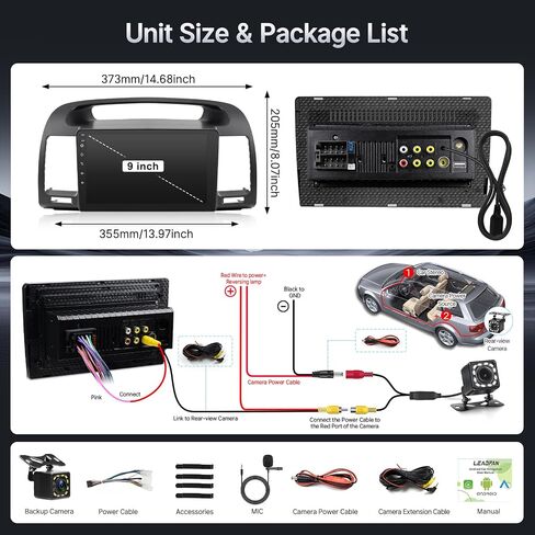 Leadfan Linux Car Radio for Toyota Camry 2002 2003 2004 2005 2006(No J.B.L) in Saudi Arabia