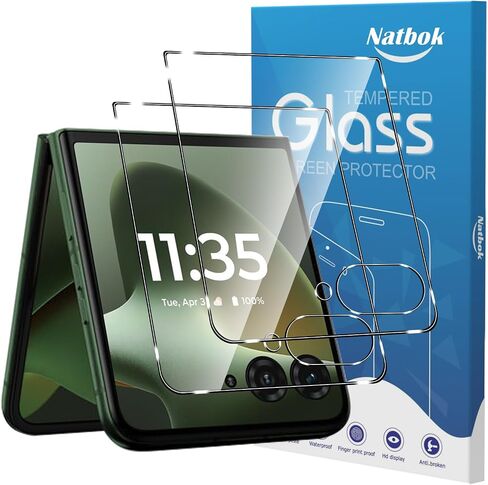 2 Pack Compatible with Motorola Razr+ Plus 2026/Razr Ultra 2026 Screen Protector [Front Screen Only],9H Tempered Glass Film,HD Clear Scratch Resistant,Bubble-Free for Motorola Razr Plus 2026 Screen Protector in Kuwait