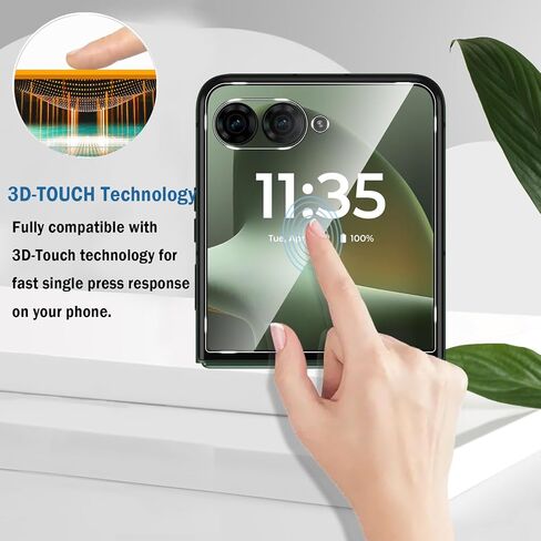 2 Pack Compatible with Motorola Razr+ Plus 2026/Razr Ultra 2026 Screen Protector [Front Screen Only],9H Tempered Glass Film,HD Clear Scratch Resistant,Bubble-Free for Motorola Razr Plus 2026 Screen Protector in Kuwait