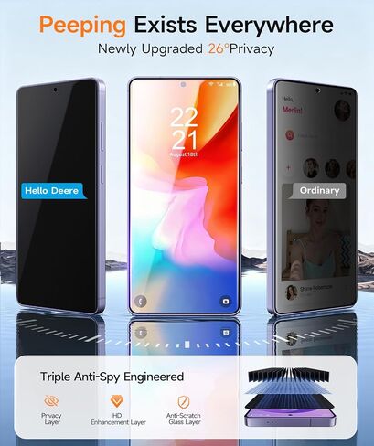 HelloDeere Privacy Screen Protector for Samsung Galaxy S26 Ultra, 2-Pack in Saudi Arabia