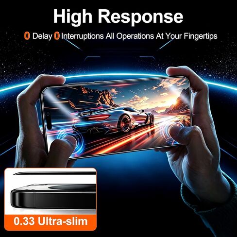 QsmQam for 18 Pro Max Privacy Screen Protector+Camera Lens Protector in Saudi Arabia