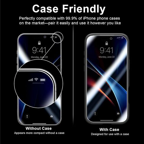 QsmQam for 18 Pro Max Privacy Screen Protector+Camera Lens Protector in Saudi Arabia