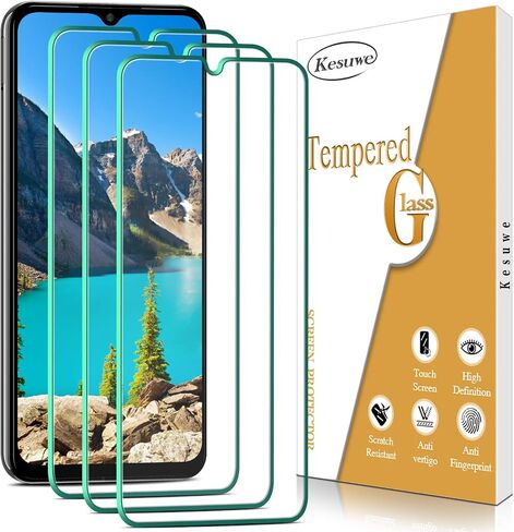3 Pack Screen Protector Designed for Samsung Galaxy A37/ A36 5G Tempered Glass Film, 9H Hardness, HD Clear, Anti Scratch, Bubble Free, Case Friendly in Saudi Arabia