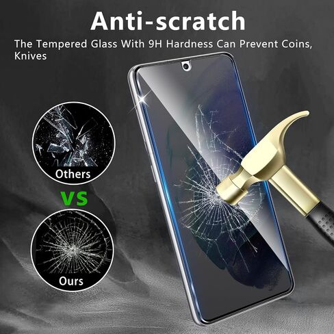 2 Pack Privacy Screen Protector Designed for Samsung Galaxy S21 5G,Full Coverage Anti-Spy Tempered Glass Film,9H Hardness,Anti-Fingerprint,Bubble Free,Easy to Install in Saudi Arabia