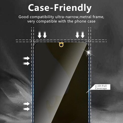 2 Pack Privacy Screen Protector Designed for Samsung Galaxy S21 5G,Full Coverage Anti-Spy Tempered Glass Film,9H Hardness,Anti-Fingerprint,Bubble Free,Easy to Install in Saudi Arabia