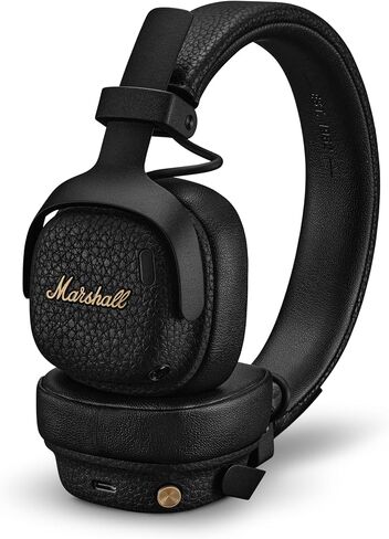 Marshall Milton A.N.C. Wireless On-Ear Headphones - Adaptive Noise Cancellation | 80 Hr Playtime | Microphone for Calls | Durable & Foldable Design for Travel | Spatial Audio - Black in Saudi Arabia