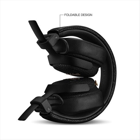 Marshall Milton A.N.C. Wireless On-Ear Headphones - Adaptive Noise Cancellation | 80 Hr Playtime | Microphone for Calls | Durable & Foldable Design for Travel | Spatial Audio - Black in Saudi Arabia