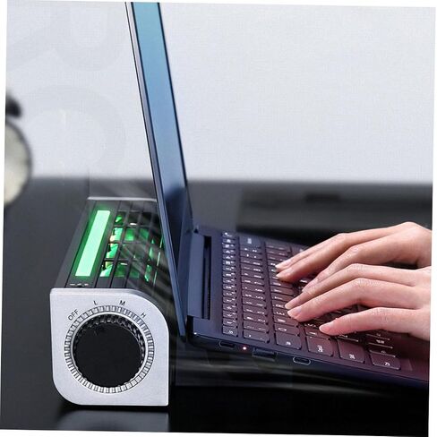 Portable Laptop Cooling Pad with Strong Heat Dissipation and Low Power Consumption, Aluminum Alloy and Abs Material, Adjustable Holder with Rear Plugs for Tablets and Laptops in Kuwait