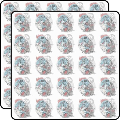 Dinosaur Punk Raptor T-Rex Element Vector Alternative Rock Music Rebellious Style Edgy Design 1 Inch Vinyl Stickers 50pcs Water Bottle Laptop Phone in Saudi Arabia