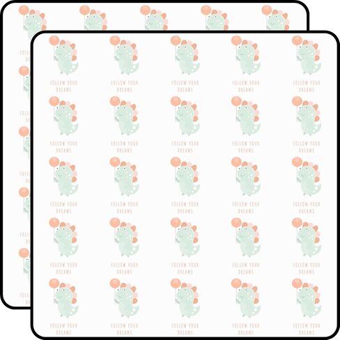 Dinosaur Follow Your Dreams Motivational Inspirational Quote Room Prehistoric T-Rex 1 Inch Vinyl Stickers 50pcs Water Bottle Laptop Phone in Kuwait