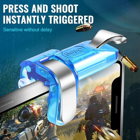 Lizusidtsy Gaming Trigger for Gamepad Mobile Control L1 R1 Game Fire Buttons L1 R1 for Android Ios Joystick in Kuwait