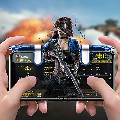 Lizusidtsy Gaming Trigger for Gamepad Mobile Control L1 R1 Game Fire Buttons L1 R1 for Android Ios Joystick in Kuwait