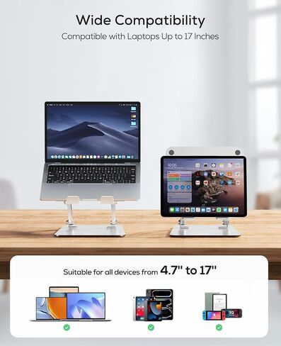 Nulaxy Adjustable Laptop Stand & 18" Height Telescopic Laptop Stand in Kuwait
