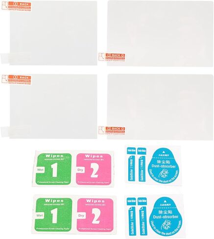 Gazaar Top LCD Screen Protector 9H Hardness Scratch High Sensitivity Clear Glass PET Film for New 3DS XL, Top Clear Glass PET Film Top LCD Screen Protector for 3DS in Kuwait