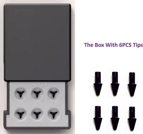 【6PCS Original】 Tips for Remarkable Paper Pro Pen Tips Replacement Tibs for Remarkable Paper Pro Pen Nibs, Carbon-Filled Nibs Tips/Nibs with Storage Box (6*Paper Pro Pen Tips-Black) in Saudi Arabia