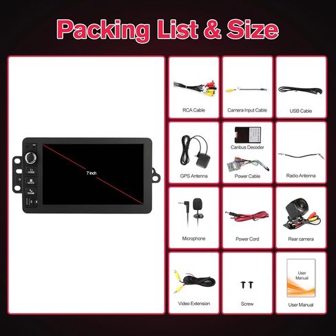 7" Car Radio for Cadillac Escalade 03-06,for Chevy Avalanche 03-06,Colorado 03-12,Express 03-07 Physical Button Style Android 13 Stereo w/CarPlay Android Auto,4+64G GPS Bluetooth Backup Camera SWC in Kuwait