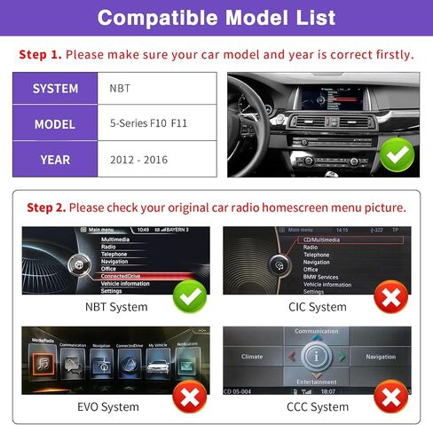 2026 12.3" CarPlay Android Auto Screen for BMW 5 Series F10/F11 in Kuwait