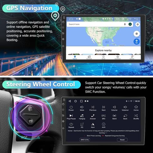 10.1 inch Car Radio for Chevy Silverado GMC Sierra 2014-2018 in Kuwait