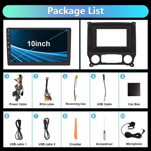 10.1 inch Car Radio for Chevy Silverado GMC Sierra 2014-2018 in Kuwait