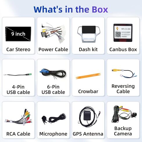 8 Core Car Radio for Jeep Grand Cherokee 2011 2012 2013: Upgrade Android 15 Touch Screen Stereo Wireless Carplay Android Auto 5GWiFi FM/AM RDS 36EQ GPS SWC Mirror Link Backup Camera in Kuwait
