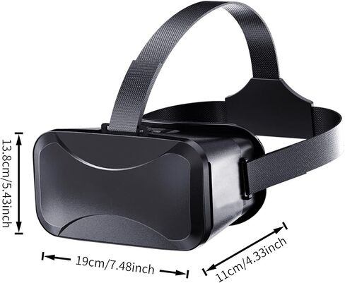 VR Glasses Headset, 3D Virtual Reality VR Box for Cell Phone, Immersive Goggles for Panoramic Games & Movies in Kuwait