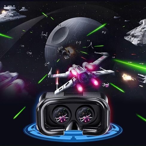 VR Glasses Headset, 3D Virtual Reality VR Box for Cell Phone, Immersive Goggles for Panoramic Games & Movies in Kuwait