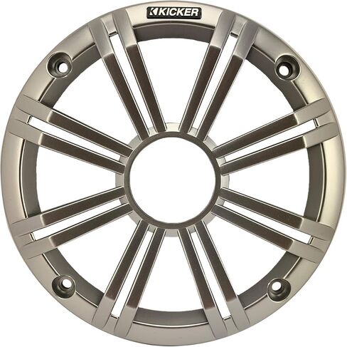 2 Pair (Qty 4) of Kicker 6.5" 2-Way 195 Watts Max Power Coaxial Marine Audio Multicolor LED Speakers with Silver Grilles, 50-Feet 16-Gauge Speaker Wire in Kuwait
