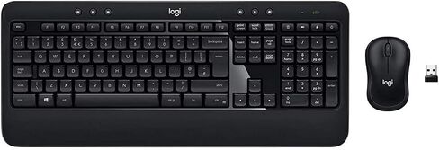 Logitech Advanced Wireless Keyboard and Mouse Combo - Full Size Keyboard and Mouse Bundle Black (Renewed) in Kuwait