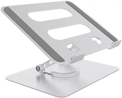 Rotational Laptop Stand Desk Notebook Computer Holder(Aluminium,Sliver) in Kuwait