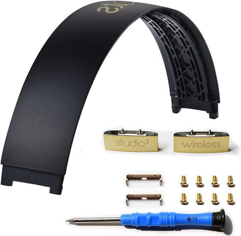 Studio 3 Headband & Hinge - Replacement Parts Accessories Repair Kit for Beats Studio 3 Headphone (Black Gold) in Kuwait