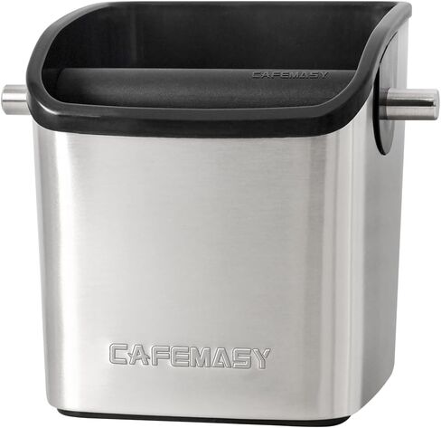 Espresso Puck Knock Box Accessories - Home Use Small Coffee Knock Box Stainless Steel Dump Bin Barista Tools for Espresso Machine Bar Coffee Grounds in Saudi Arabia