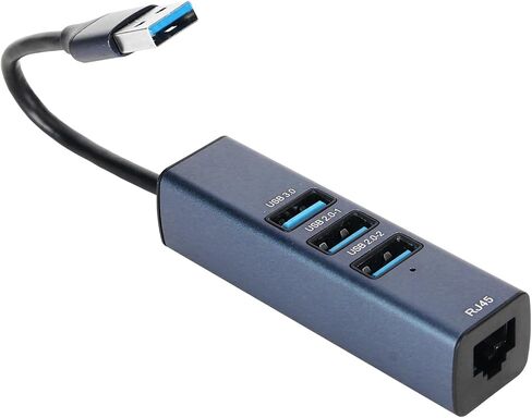 USB to Ethernet Adapter 4 Ports 100Mbps 5Gbps Aluminium Alloy in Saudi Arabia