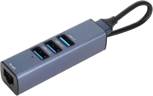 USB to Ethernet Adapter 4 Ports 100Mbps 5Gbps Aluminium Alloy in Saudi Arabia