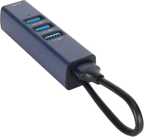 USB to Ethernet Adapter 4 Ports 100Mbps 5Gbps Aluminium Alloy in Saudi Arabia