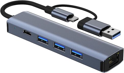 Portable Type C to RJ45 Networking Adapter, Gigabit Blue in Saudi Arabia
