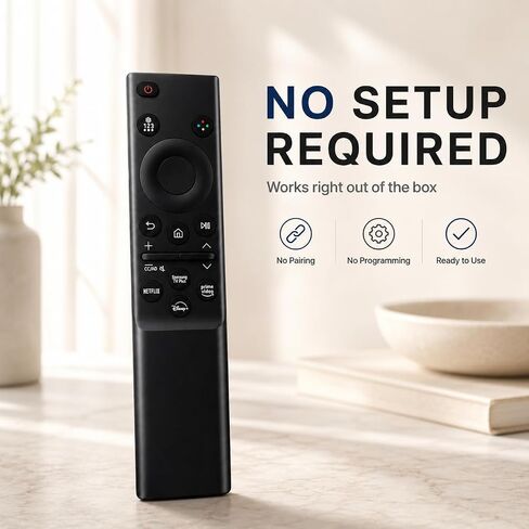 Universal Replacement Remote for Samsung TV, Compatible with CU7000 DU7200 U8000F U8000H M70H Series, for Samsung Crystal UHD QLED OLED Smart TVs, Infrared Remote, No Setup Required in Saudi Arabia