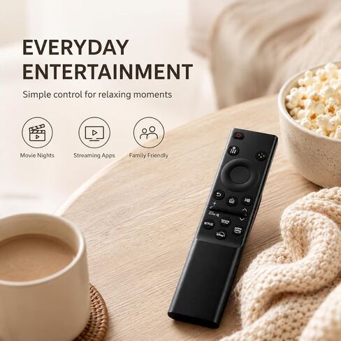 Universal Replacement Remote for Samsung TV, Compatible with CU7000 DU7200 U8000F U8000H M70H Series, for Samsung Crystal UHD QLED OLED Smart TVs, Infrared Remote, No Setup Required in Saudi Arabia