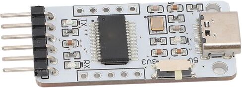 FT232RL USB to TTL Serial Converter Adapter Module, 3Mbps Baud Rate, Compatible with OS X, CE, 7 8 8.1 10, 3.3V 5V Power Supply, CTS RTS RXD TXD Pins in Saudi Arabia