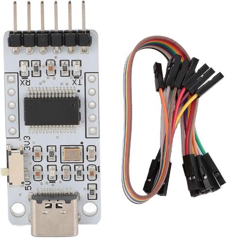 FT232RL USB to TTL Serial Converter Adapter Module, 3Mbps Baud Rate, Compatible with OS X, CE, 7 8 8.1 10, 3.3V 5V Power Supply, CTS RTS RXD TXD Pins in Saudi Arabia