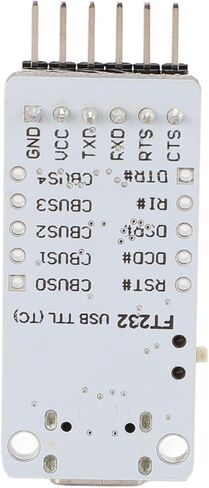 FT232RL USB to TTL Serial Converter Adapter Module, 3Mbps Baud Rate, Compatible with OS X, CE, 7 8 8.1 10, 3.3V 5V Power Supply, CTS RTS RXD TXD Pins in Saudi Arabia