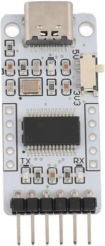 FT232RL USB to TTL Serial Converter Adapter Module, 3Mbps Baud Rate, Compatible with OS X, CE, 7 8 8.1 10, 3.3V 5V Power Supply, CTS RTS RXD TXD Pins in Saudi Arabia