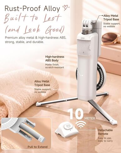 Feitenn Magnetic Selfie Stick Tripod, Detachable Remote, 40cm Extendable Phone Grip, 360° Adjustable Camera Holder, Pocket Vlog Hand Grip Compatible with iPhone 12-17 & All Smartphones in Saudi Arabia