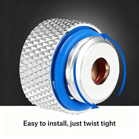 G1/4 Thread Brass Vent Valve Plug – Automatic Exhaust Pressure Connector for Computer Water Cooling, Leak-Proof with Silicone Seal Ring in Saudi Arabia