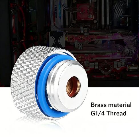 G1/4 Thread Brass Vent Valve Plug – Automatic Exhaust Pressure Connector for Computer Water Cooling, Leak-Proof with Silicone Seal Ring in Saudi Arabia